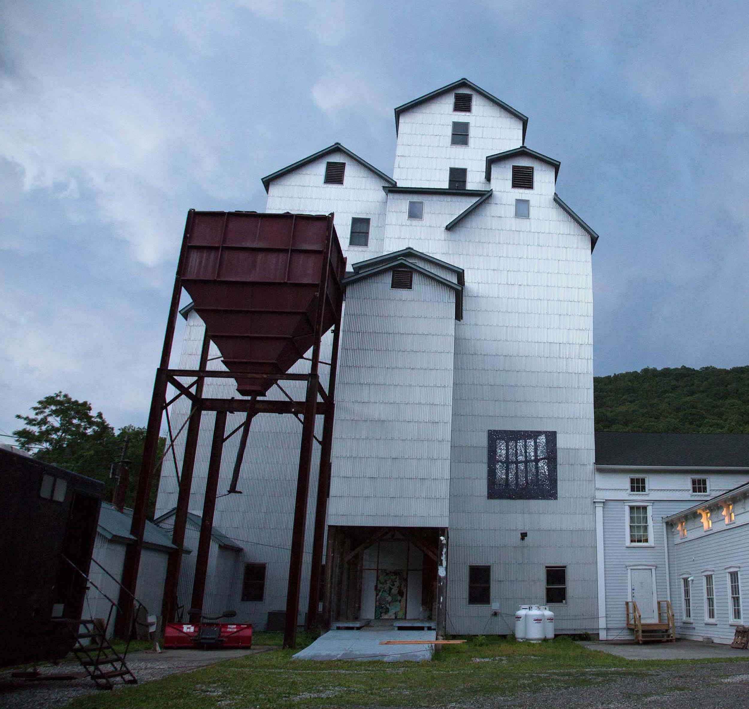 The Maxon Mills converted grain elevator and livestock auction facilities, which now houses the Wassaic Project.